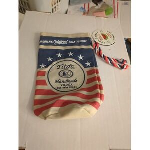 Tito's Handmade Vodka Cover American flag background‎ bag (NO Alcohol)